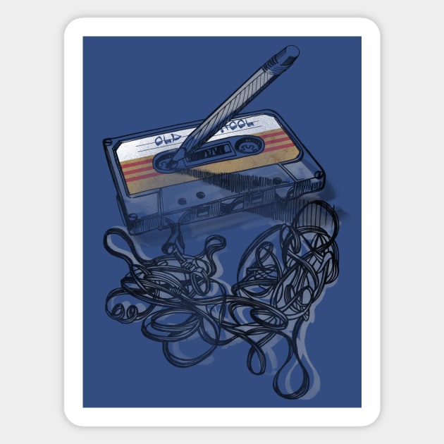 Cassette Tape Sticker by Buy Custom Things